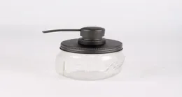 Черная жидкая рука DIY Mason Jar Jar Dispenser Lid и воротник для масона