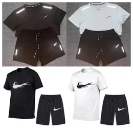 Летняя дизайнерская рубашка мужские спортивные костюмы наборы бегун
