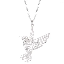 Chains Wild Animal Necklace Stainless Steel Hummingbird Necklaces Pendants Cute Eagle Phoenix Swallow Birds Collares