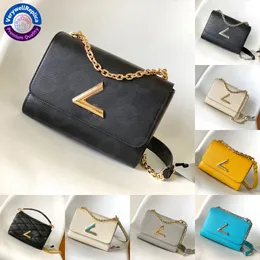 M54804 Twist Mm Epi Leder Designer Frauen Umhängetaschen gegen Lockklappe Kette Handtaschen Wends Frau Crossbody Bag Lady Pochette Tasche mittlere Größe Spiegelqualität