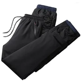Herrenhosen bequeme Männer Hosen regelmäßiger fit winddichtem Winter mit verstärkten Reißverschluss -Taschen für lässig