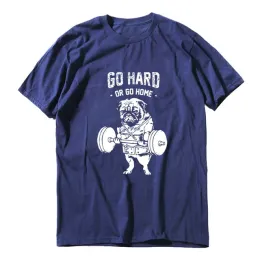 Mens T-Shirts 100% Cotton Casual Pug Life T Shirts Fashion Go Home Or Hard Men Tshirt Tee Tops T-Shirt Drop Delivery Apparel Otajo