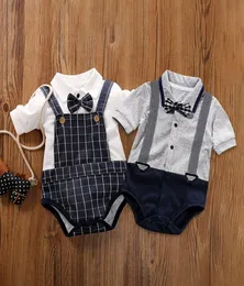80 cm babykläder gentleman onepiece onesie baby Summer CrossBorder Short Sleeve New Triangle Rompers Factory Whole9385856