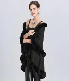 Sclesves 2021 Designer Imitation Fur Twalar Fashion Plus Velvet Double Cardigan Shawr Crebed Cloak Bufanda Mujer6658532