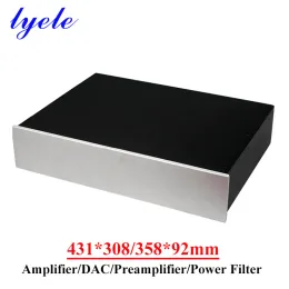 Amplificatore 431*308/358*92mm allaluminum potenza amplificatore telaio DAC Preamplificatore filtro dell'alimentatore di alimentazione Shell Audio Dishell Audio