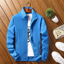 Men's Jackets For Men Coat Cardigan Casual Jacket Long Sleeve Polyester Solid Color Stand Collar Affordable Durable And Practical