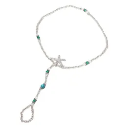 Boho Barefoot Starfish شكل Jewelry Jewelry Anklet for Sandals Beach Wedding 22479
