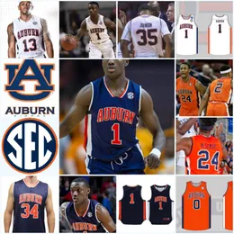 NCAA Custom AU Stitched College Basketball Jersey Chuma Okeke Isaac Okoro Wesley Person Chris Morris Chuck Person Charles Barkley Antoine Mason Tyler Harris 326K