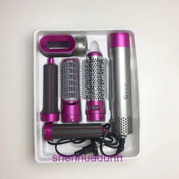 American Standard Plug Five W jednej dmuchawce ciepłego powietrza elektrycznego grzebienia jon ujemna prosta do włosów Curling Iron Rotacyjne prostownice włosów D 7 JXCD