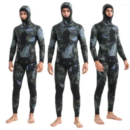 Kobiety stroje kąpielowe 1,5 mm/3 mm wtisu mężczyzn Surf Suits Neopren Nurving Suit roupa de Mergulho Swimsuit Spearfishing Camouflage Fullbody Top