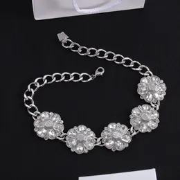 Fashion Diamond Chain Necklace Letters For Man Woman Halsband Lover Fashion Designer Armband Kedjor smyckenförsörjning