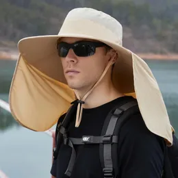 Унисекс ведро шляпа с платкой водонепроницаемой рыболовной шапки с удаленной крышкой для съемной карты