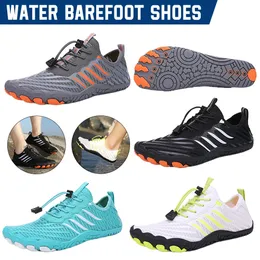 Wasser barfußschuhe atmungsaktiv schnelldrys Anti -Slip -Sommer -Sneaker Unisex Beach Wander River Sea Aqua für Frauen Männer 240419