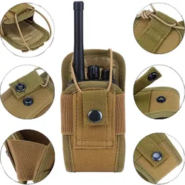 1000D Tactical Molle Radio Walkie Talkie Pouch Midjepåse Holder Pocket Portable Interphone Holster Carry Bag For Hunting Camping