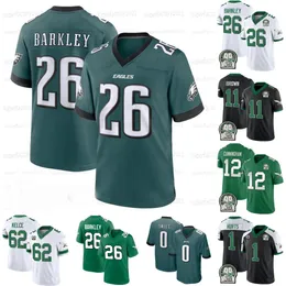 26 Saquon Barkley 62 Jason Kelce Eagles Fußballtrikot Bryce Huff Jalen Hurts AJ Brown Devonta Smith Brian Dawkins Haason Reddick Nolan Jalen Carter Michael Graham