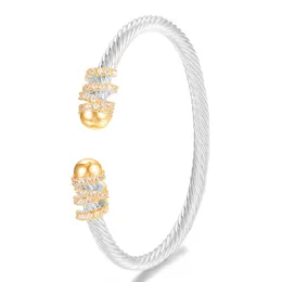 Gioielli 2023 Bracciale di moda Bracciale di lusso in acciaio inossidabile intrecciato Cool India Gioielli per donne Wedding Feeding Catena unica Link 240418