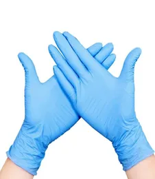 Luvas descartáveis de cor azul inteira Luvas descartáveis plástico luvas de nitrila Limpeza de limpeza doméstica Anti 9327640