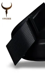 Cowather Good Herrengürtel Luxus hochwertiger Kuh Echte Ledergürtel für Männer Automatische Schnalle Mode Taille Männchen C1902160139400025124422