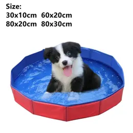 30x10 cm fällbar hund husdjur bad pool hopfällbar hund pet pool badkar kiddie pool för hundar katter simma badkar sommarpool 240419