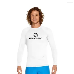 Swimwear's Swimwear UV Protection Lycra RashGuard Men manica lunga Swimsuit Guardia di surf asciutto rapido Guida per la guida della camicia da bagno 6xl Swim Gym