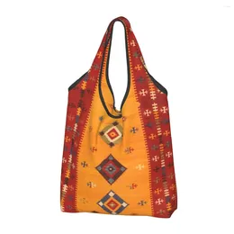 Stume da stoccaggio personalizzate tradizionali boemia marocchina borse per la spesa portatile porta generi alimentari di grandi dimensioni geometriche shopper tote