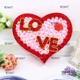 4 renk aşk tema banyosu kalp gül petal gövdesi kokulu çiçek sabunu 100pcs Sevgililer Günü Hediye Orijinal Edition
