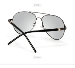 Мужские солнцезащитные очки авиации без марки солнечные очки Des Lunettes de Soleil Оригинальные кожаные корпусы аксессуары Box3253028