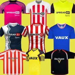 Sunderland 24 25 Home Away Soccer Jerseys Стюарт Симмс Робертс Амад Кларк Даджаку Эмблтон Эванс О'Ниен 2024 2025 Футбольная рубашка Pritchard 1994 1993 Желтый 93 94