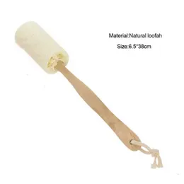 Аксессуары для ванн инструментов 1 кусок естественной отшелушивающей губки Luffa Loofa Back Brash Brush Body Tool Q240430