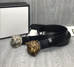 TOP quality bronze Tiger buckle Belt for mensLeisure business belts fashion mans design waistband 40cm width5208794