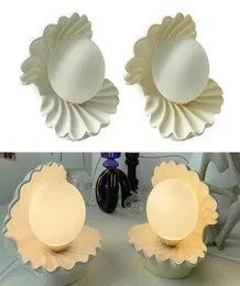 Ceramica notturna decorativa Shell Glass Glass Night Night Light Desktop Faldro Disterratura Ornament H09225367154 H09225367154