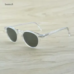 Gregory Peck Mężczyźni Kobiety okulary przeciwsłoneczne Vintage spolaryzowane okulary przeciwsłoneczne OV5186 RETRO SUN GLASSES OV OLIVER People Sunglasses 405