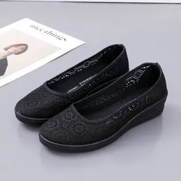 Scarpe casual Donna Calzature Slip su Mesh Black Mesh Modevole per donne Sneaker Y2K Vulcanizzato Autumn 39 Summer 2024