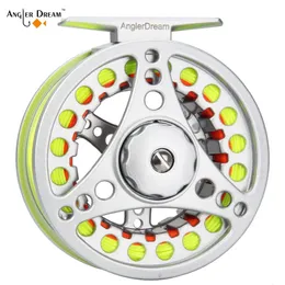 Angler Dream Fly Fishing Reel Accessories 12 34 56 78 WT Aluminium Alloy Carp Gear Tackle Kit Line Combo 240506