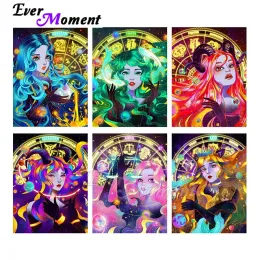 Stitch Ever Moment Diamond Painting Paint By Diamond Handmade Decoration Constellation Full Square Resin Drill Embroidery ASF2265