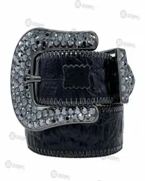 2021 Designer Beltsimon -Gürtel für Männer Frauen glänzender Diamantgürtel Schwarz Noir Classic233p6023561