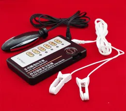 Sex Elektroschockprodukte mit Klitorisnipple Klemmen Vagina Analstecker Elektro -Geschlechtsgetriebe Schätzung Spielzeug Massager659819