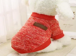 Odzież dla psa Sweter dla kota płaszcza dla szczeniaka Costume Costume Kolorowa bawełniana 2021 ciepły strój Zimowe zapasy 2772632