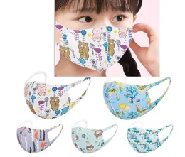 Máscara de moda Face Mask Children039s Cartoon Anime Máscaras Impressas para Kids Washable Kids039s Proteção respirável Spring Summer Design1200748
