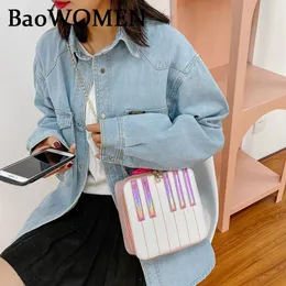 Bag Baowomen Schulter Trendy Fahion PU Handtaschen Frauen Crossbody Bags Damen Square Top-Griff Sling Black Pink