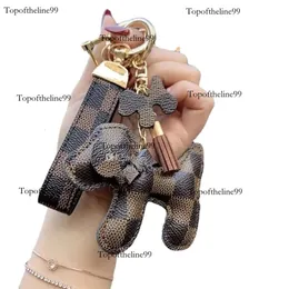 Tasarımcı Araba Keychain Favor Çiçek Çantası Kolye Takı Takı Keyasyon Sahibi Erkekler Hediye Moda Pu Hayvan Ana Zincir Aksesuarları Orijinal Edition