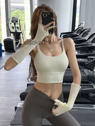 Дизайнерские вершины LL Sexy Women Yoga Sport Underwear Allinone Sports Bra Shockabasorbing собрание для внешнего ношения йога