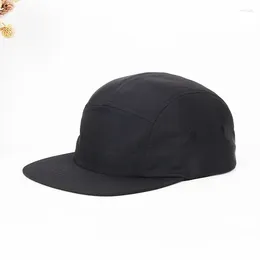 Шариковые шапки быстро сухой 5 панель Каскатт Homme Baseball Cap Snapback for Kids Girls Boys Hip Hop Hats дети 52-56 см.