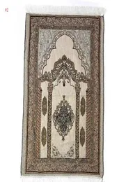 Mat di preghiera musulmana islamica 70*110 S tappeto di preghiera di Dubai turco arabo indossare ramadan tappeti a coperta morbida di cotone Ramadan SN9492382023