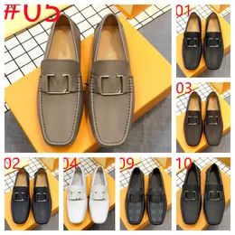 70 Model Bahar Tasarımcı Loafers Erkekler Sürüş Ayakkabı Mokasen Moda Erkekler Sıradan Ayakkabılar Orijinal Deri Düz Nefes Alabilir Tembel Daireler Slip-On Rahat Boyut US6.5-12