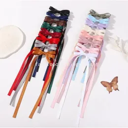 Girls Ribbon Baws Clip de cabelos Tassel Bandpin Bandas de cabelo meninas Cabelo CLIPS CRIMAS CRIANÇAS MUNIES Acessórios de cabelo