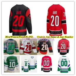 Sebastian Aho Canes Ice Hockey Jersey Brent Burns Martin Necas Andrei Svechnikov Brady Skjei Skjei Staal Teuvo Teravainen Frederik Andersen Michael Bunting Seth Jarvis