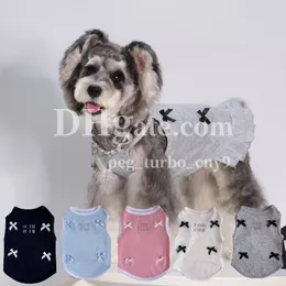 Pet Dog Sweet Dress Designer Bowknot Pieg Pasek spódnica Schnauzer Pomeranian Mis