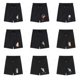 Shorts masculinos masculinos shorts de natação verão blanca praia shorts clássicos tendências de desenho animado modelos de casais casuais designer solto