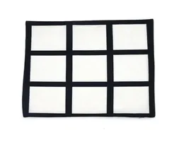 9 Panel Pillow Cover Blank Sublimation Pillow Case Black Grid Polyester Heat Transfer Sofa Pillowcases 4040cm w006289174094